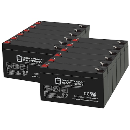 6V 7Ah UPS Replacement Battery For SC450RM1U, SUA750RM1U - 12PK